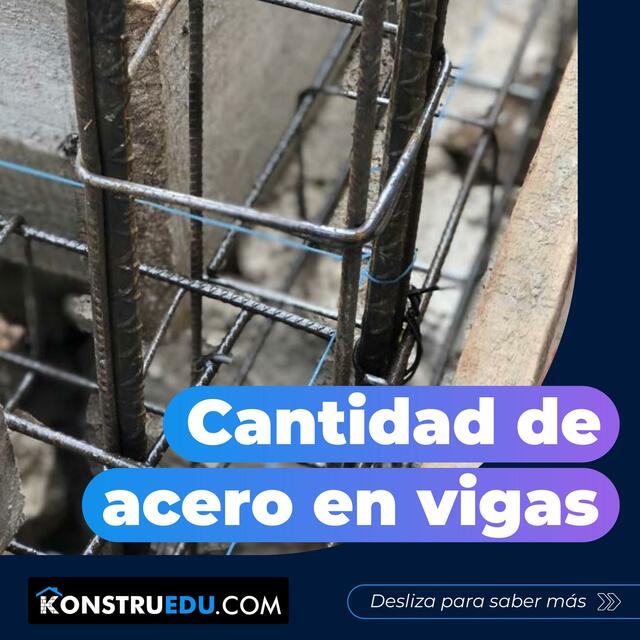 Cantidad de acero en vigas