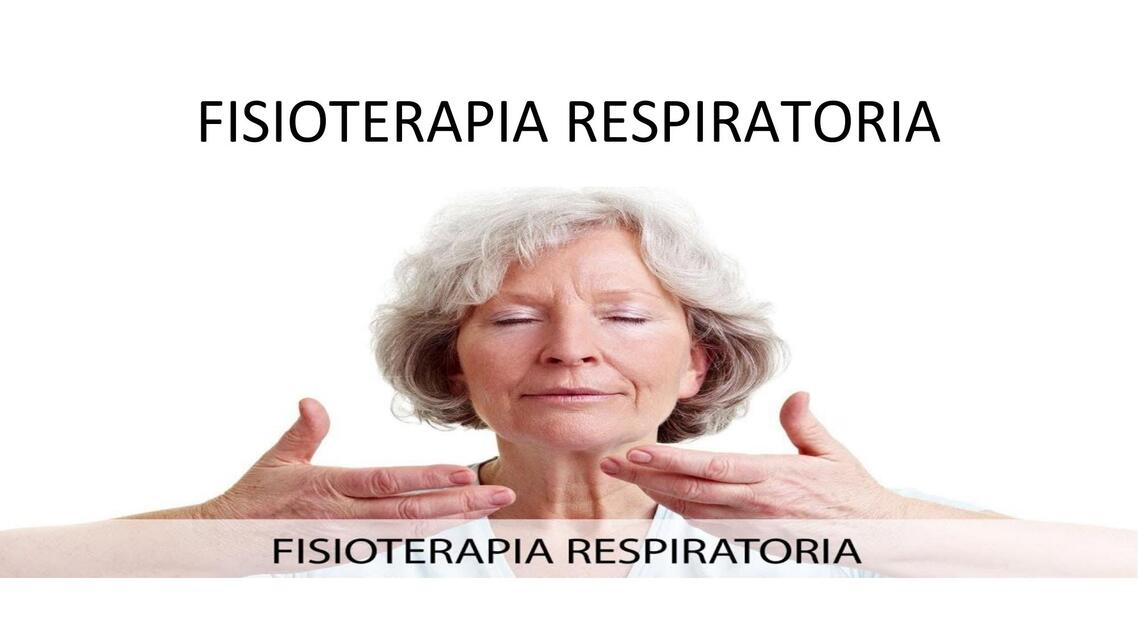 Fisioterapia respiratoria  