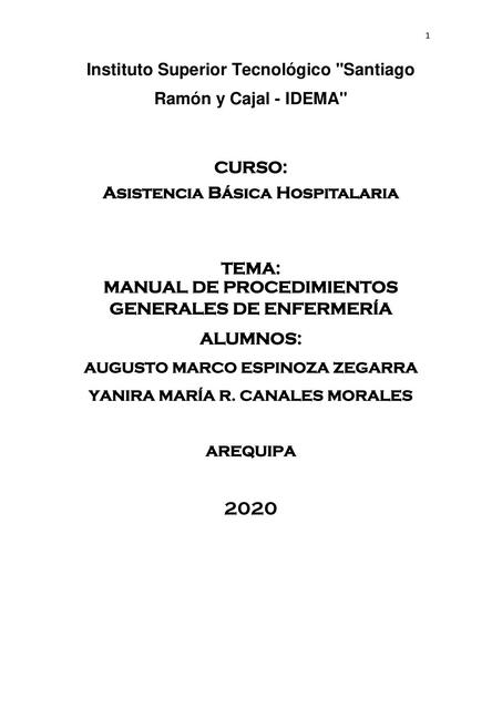 Asistencia Básica Hospitalaria