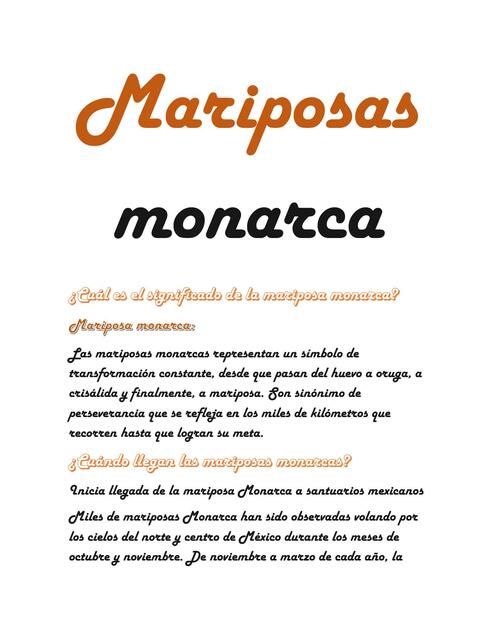 Mariposas monarca