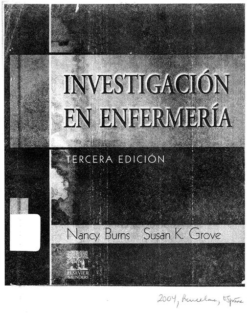 Investigación en Enfermería Nancy Burns 