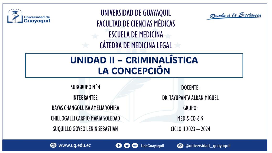 Unidad ll-criminalística la concepción 