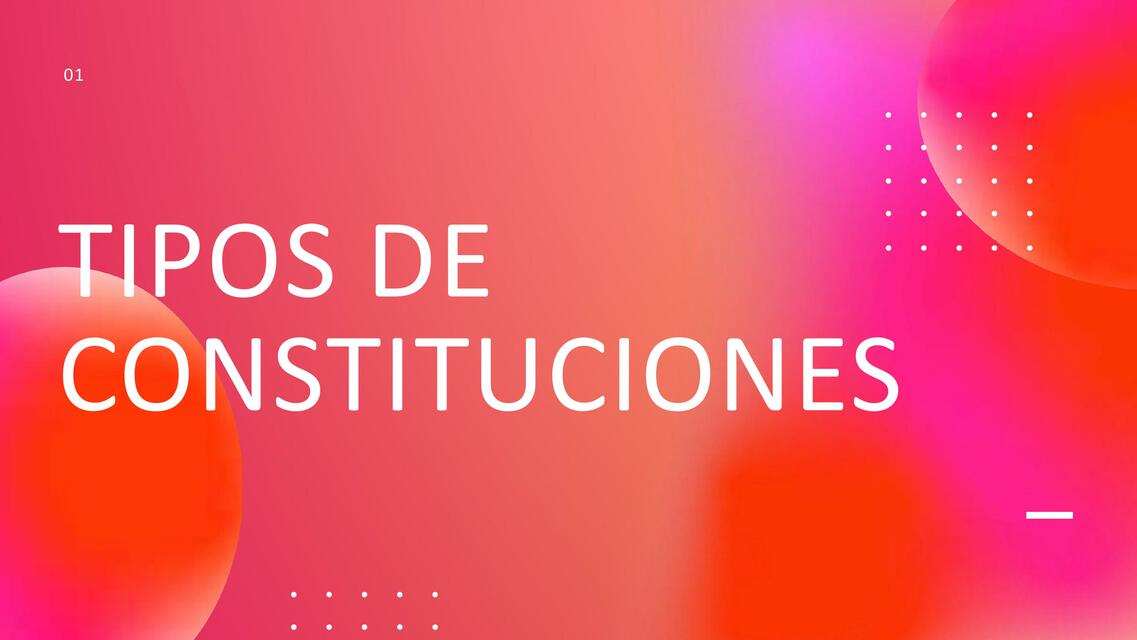 Tipos de constituciones