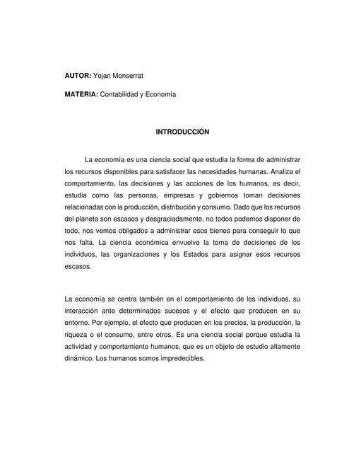 Informe - Economía Social y Bienes