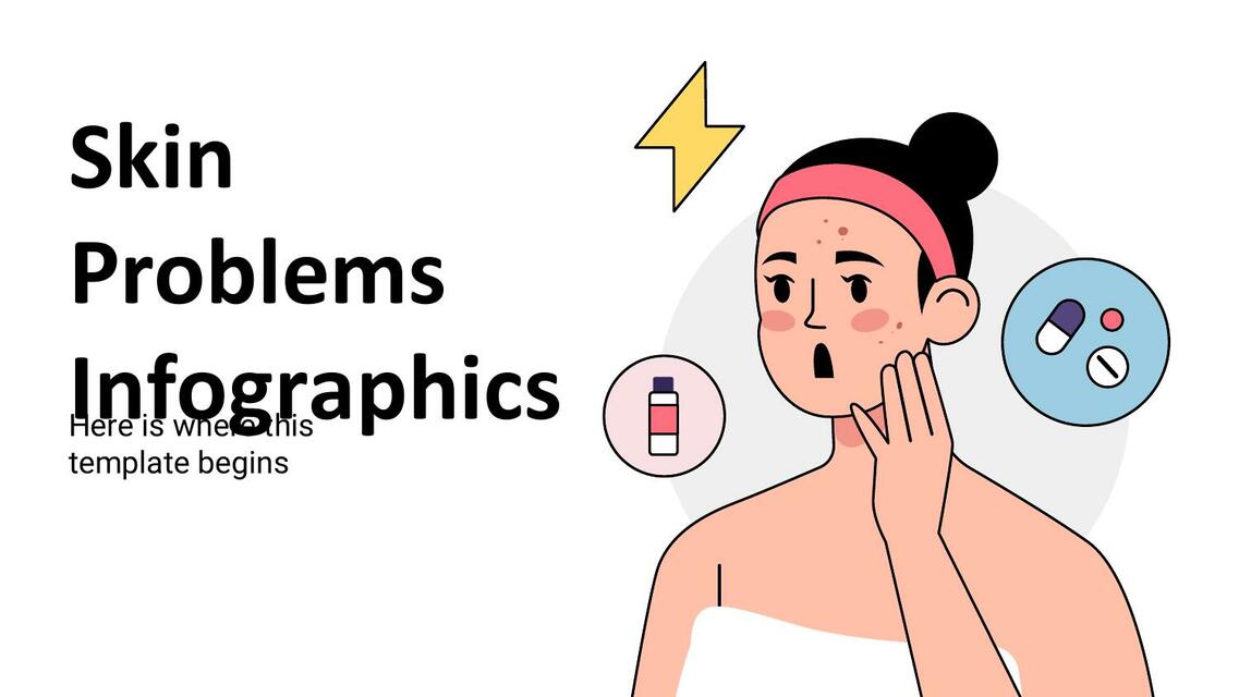 Skin Problems Infographics 