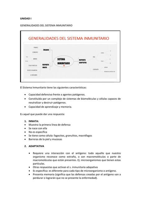 Clase 1 Generalidades del sistema inmunitario