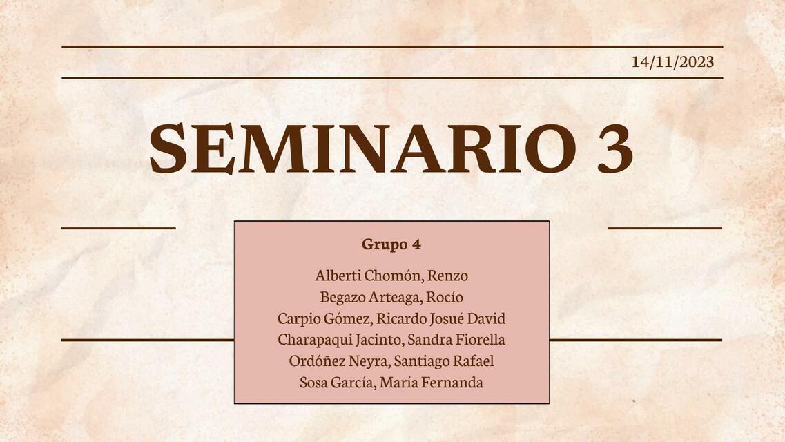 Seminario 3 