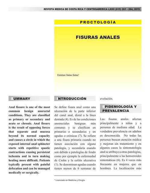 Fisuras anales 