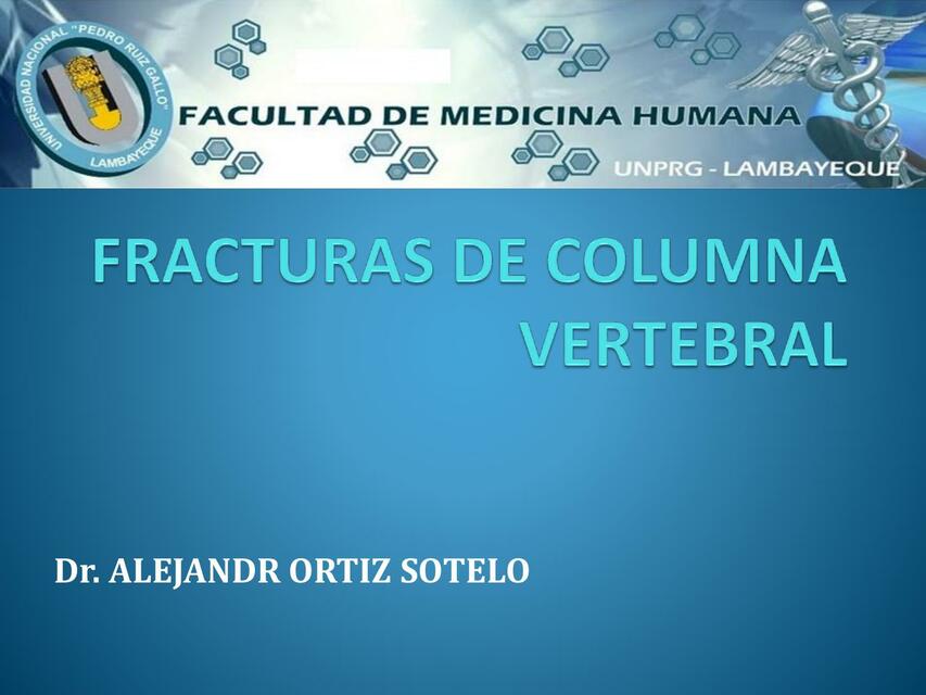 Fracturas de columna vertebral 