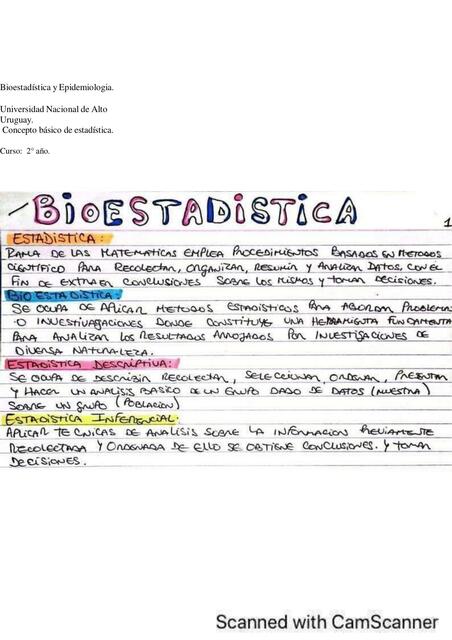 Bioestadistica 