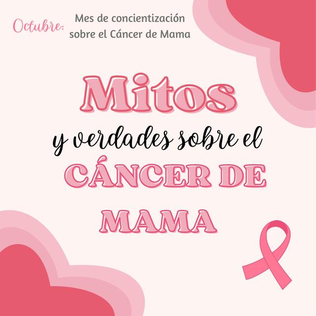 Mitos sobre el cancer de mama