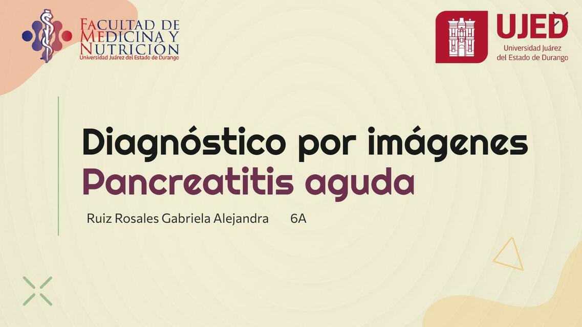 Diagnóstico por imagenes Pancreatitis aguda