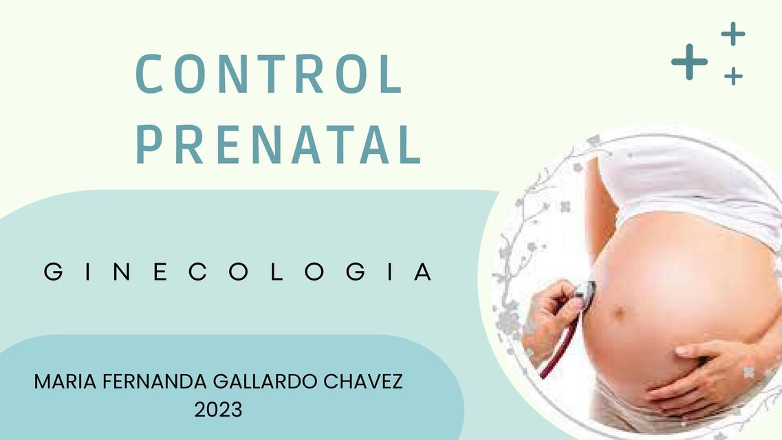 Control prenatal  