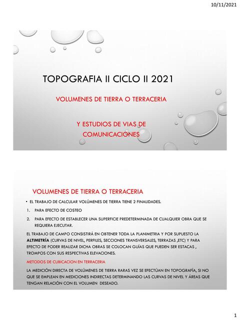 Topografía ll ciclo ll 2021