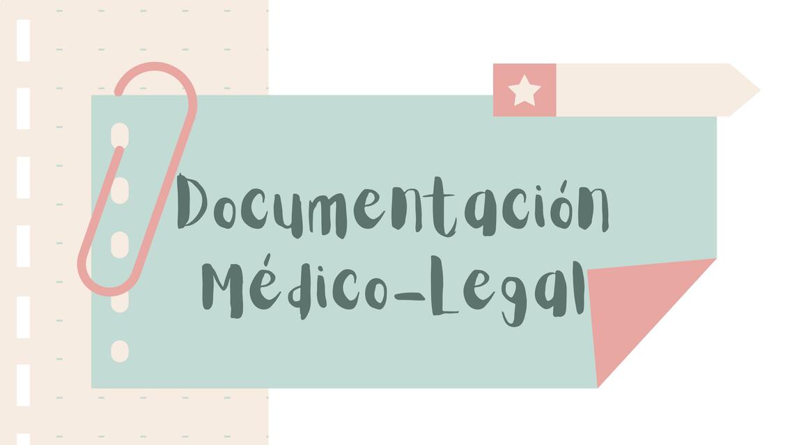 Documentación médico legal Diapositivas