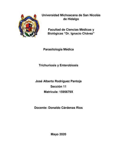 Trichuriosis y Enterobiosis