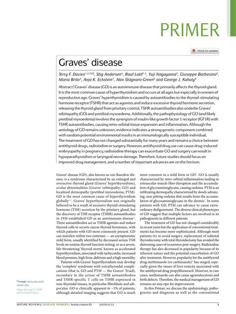 Graves disease nature primer