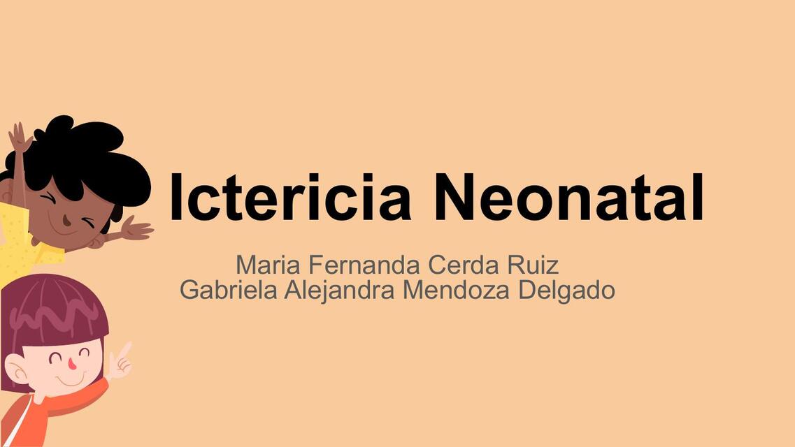 Ictericia neonatal 