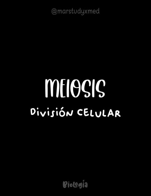 Meiosis