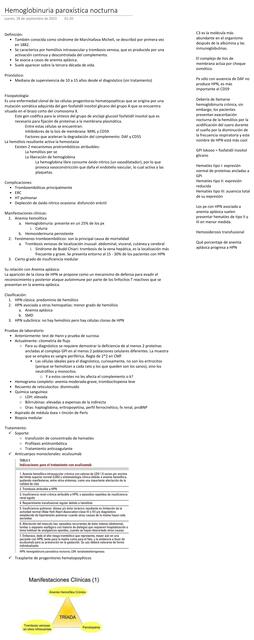 Hemoglobinuria paroxística nocturna