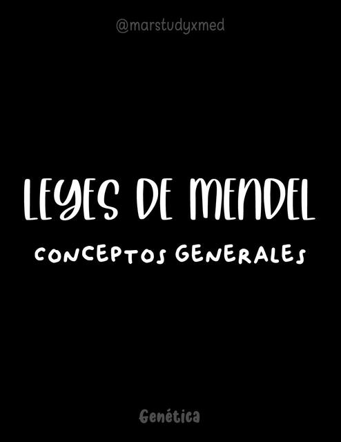 Leyes de Mendel