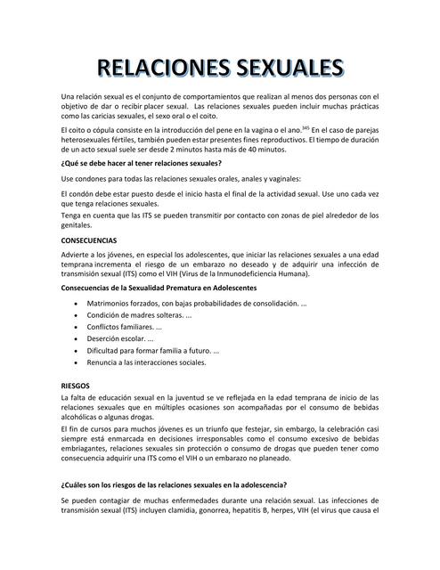 Relaciones sexuales 