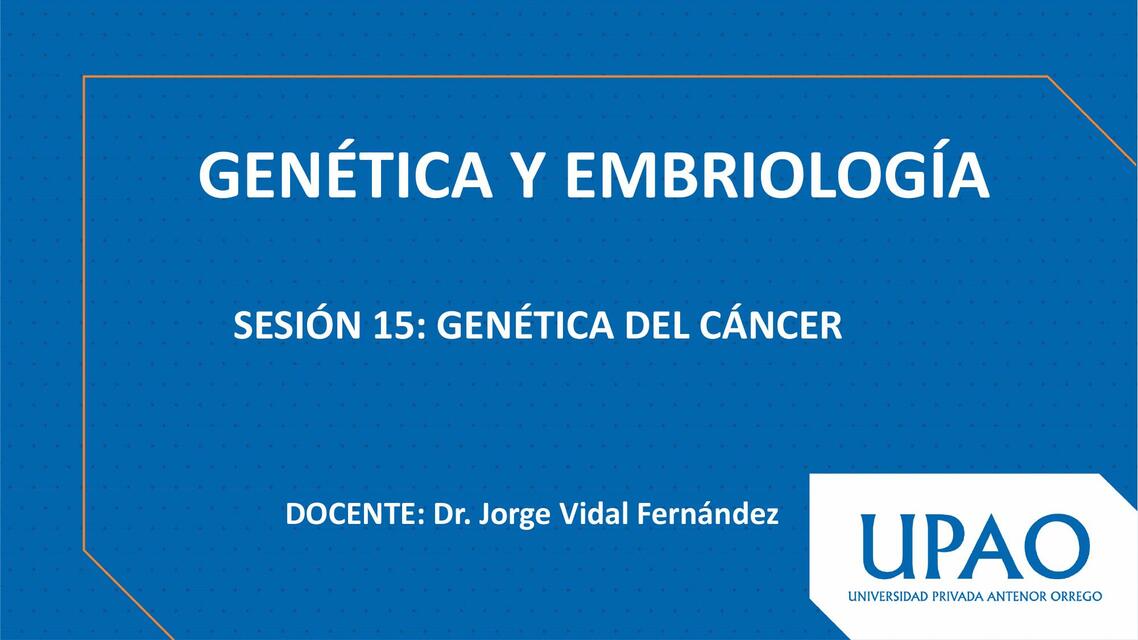 Genética del Cáncer 