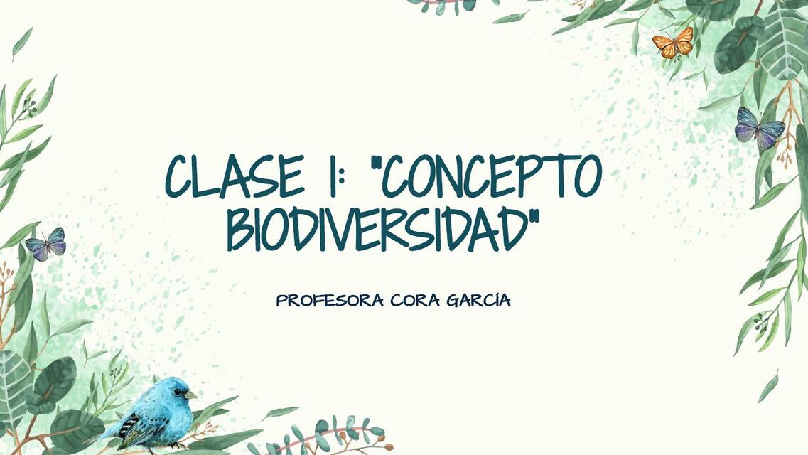 Concepto Biodiversidad 