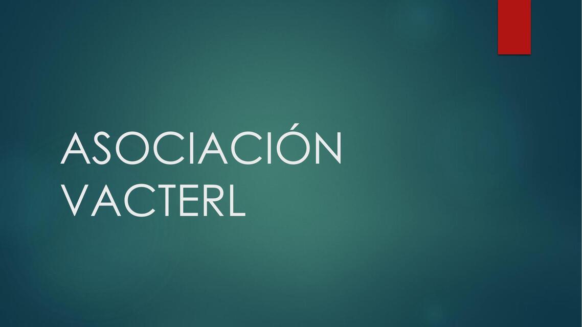 Asociación vacterl 