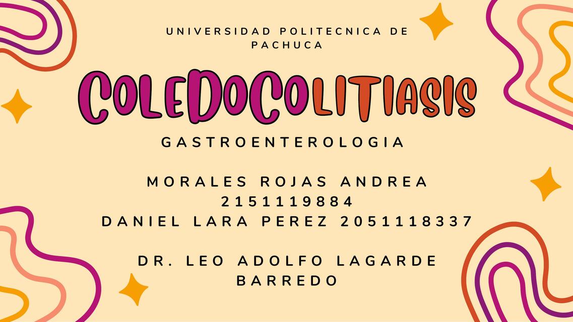 Coledocolitiasis