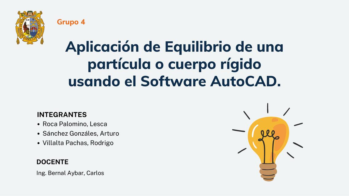 Equilibrio de un Cuerpo con AutoCAD