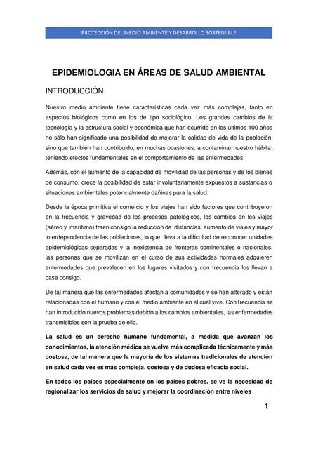 Epidemiología Ambiental 