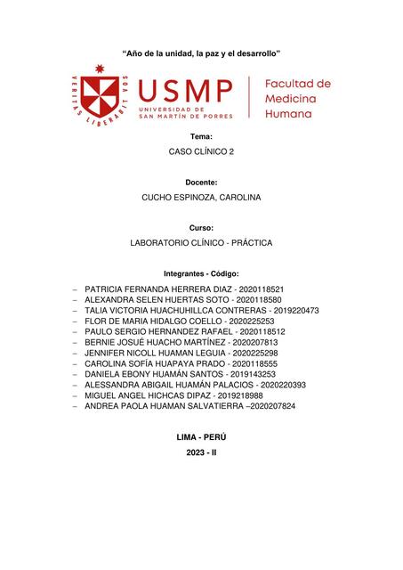 Caso clínico 2 Semana 1