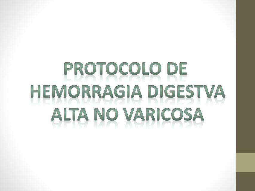 Protocolo de hemorragia digestiva alta no varicosa 