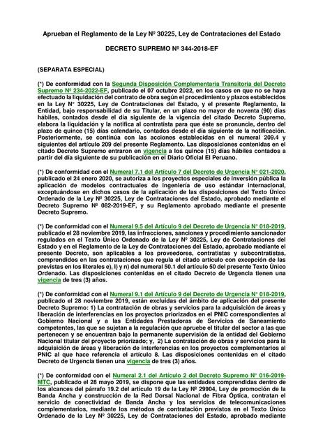 Reglamento De La Ley De Contrataciones Del Estado | Victor Effio ...