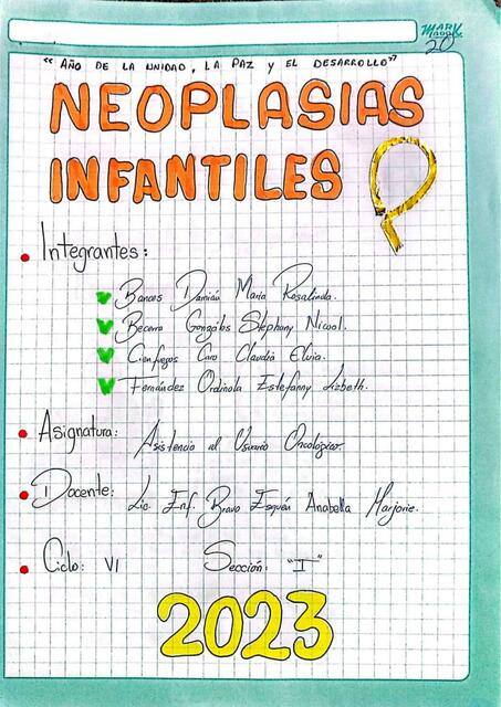 LAS ENFERMEDADES NEOPLÁSICAS INFANTILES