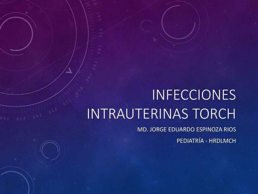 Infecciones neonatales Torch