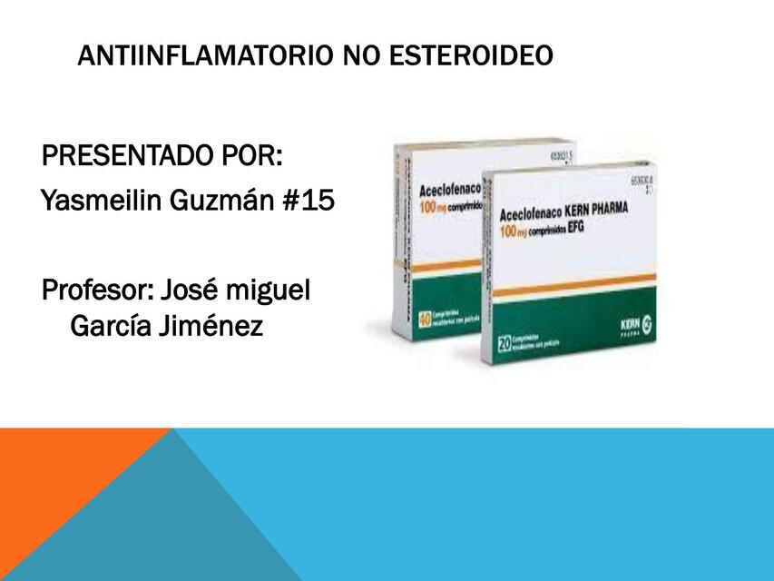 Antiinflamatorio no esteroideo 