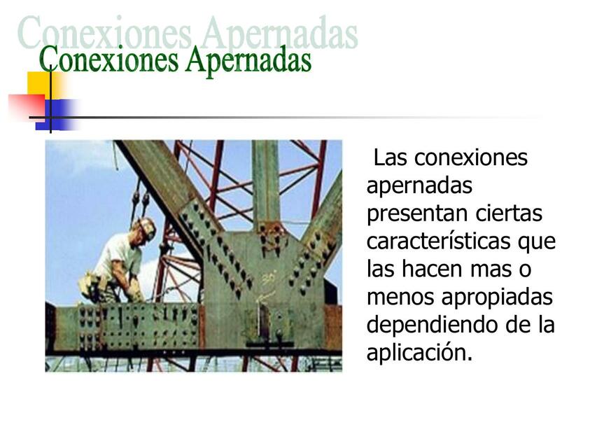 Conexiones Apernadas