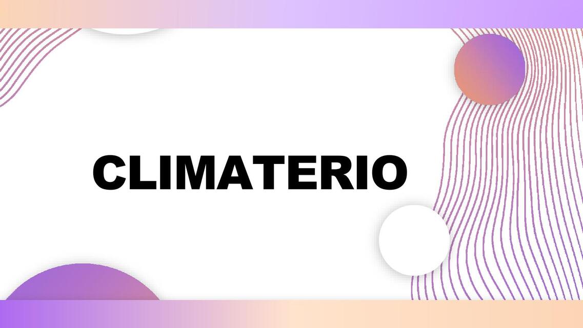 Climaterio 