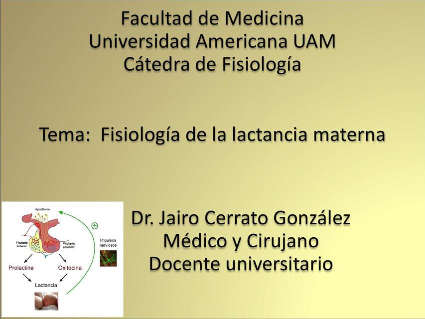 Fisiología de la lactancia materna