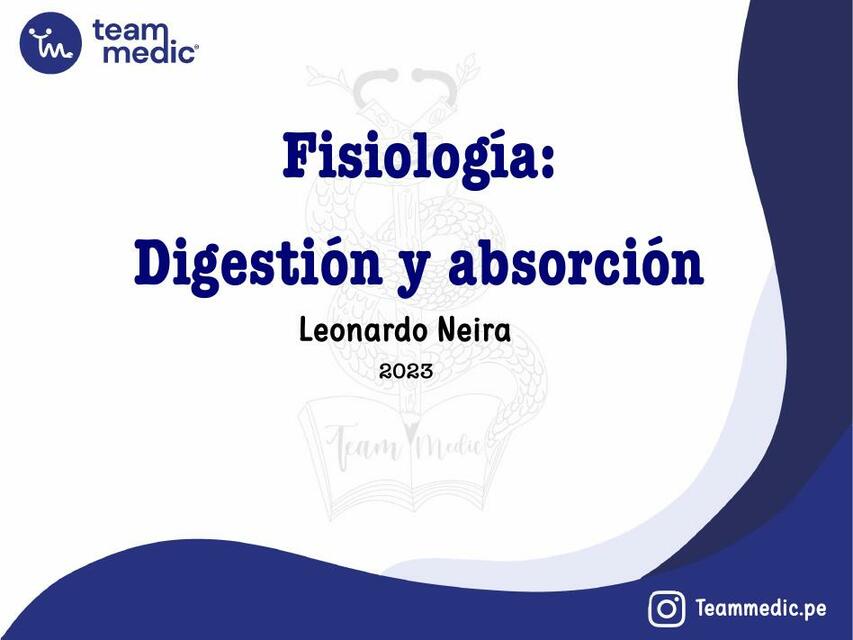 Digestion y absorcion