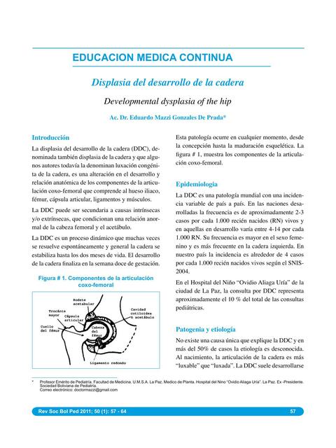 6 Developmental dysplasia of the hip