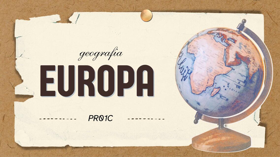 Europa Geografía