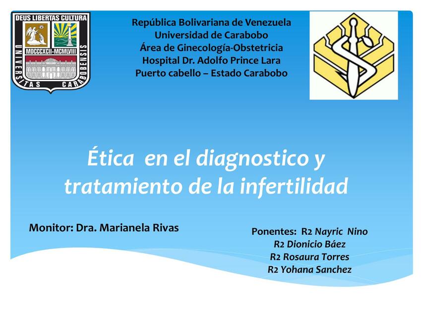 Ética en el diagnostico y tratamiento de la