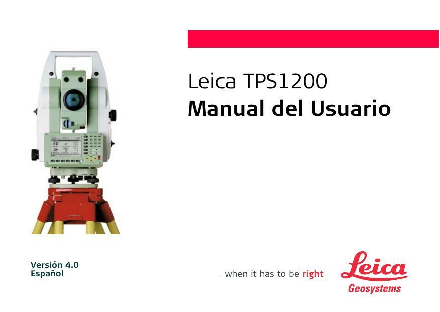 LeicaTPS Manual