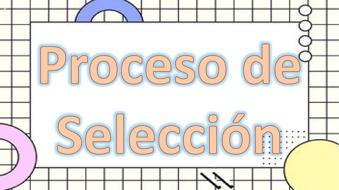 Proceso de selección