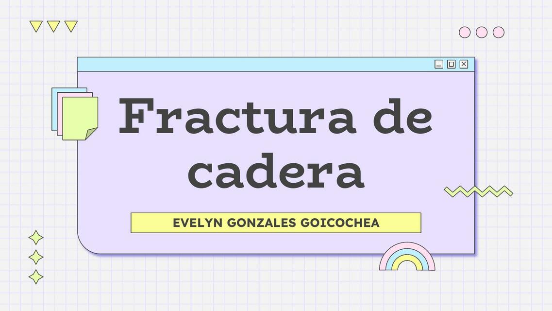 Fractura de cadera G