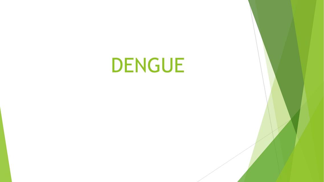 Dengue y malaria