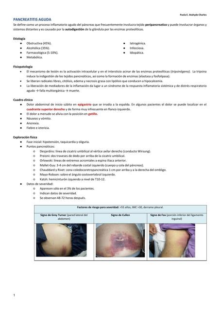 Pancreatitis aguda